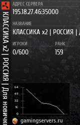 Баннер сервера
