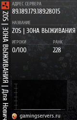 Баннер сервера