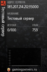 Баннер сервера