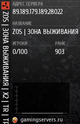 Баннер сервера