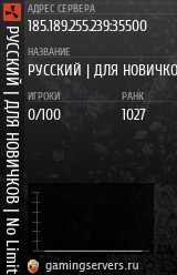 Баннер сервера