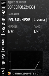 Баннер сервера